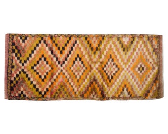 4x9 Shaggy vintage Turkish Handmade Tulu rug,Bohemian Wool Beni Ourain Rug,Flokati Rug