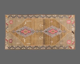Turkish Rug, Oushak Rug, 5 x 10 feet, Handmade Rug, Area Rug, Decorative Rug, Vintage Rug, Oriental Rug, Anatolian Rug, Wool Rug,Large Rug
