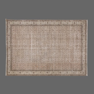 Vintage Rug, Area Rug, Turkish Rug, 6&#39;3 x 9&#39;2 feet, Oushak Rug, Antique Rug, Oriental Rug, Handmade Rug, Decorative Rug, Large Rug,Old Rug