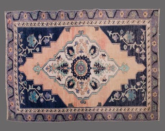Whispers of Karapınar, Vintage Turkish Rug, 4 x 6 ft Rug, Vintage Rug
