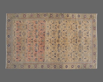 Area Rug, "Turkish Rug, Vintage Rug, 5'9 x 9 feet, Oushak Rug, Antique Rug, Oriental Rug, Handmade Rug, Decorative Rug, Large Rug, Old Rug