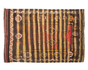 6x10 Moroccan Wool Beni Ourain Rug,Vintage Bohemian Flokati Rug