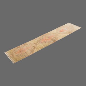 Sunstone of Kars, Vintage Turkish Rug, 2 x 13 ft Rug, Vintage Runner
