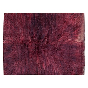 2x3 Turkish Handmade Wool Shaggy Rug,Bohemian Beni Ourain Rug,Flokati Rug