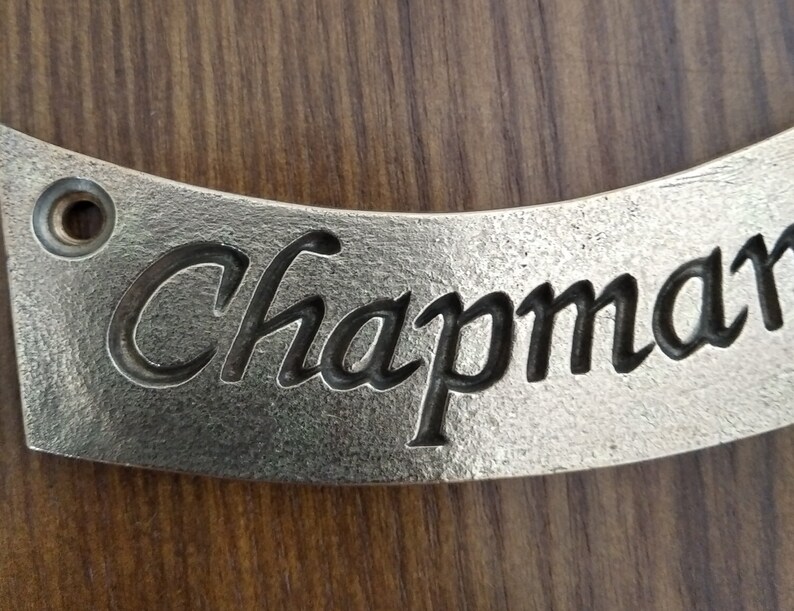Bronze Name Plate for Front Door or Door Knocker Etsy