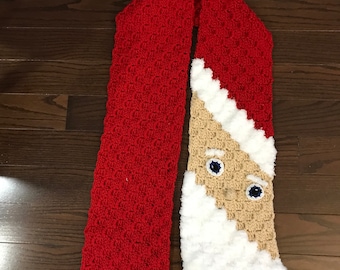 Crochet Santa Scarf