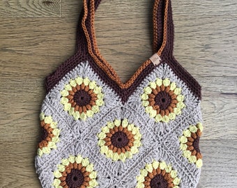 Crochet Sunflower Bag