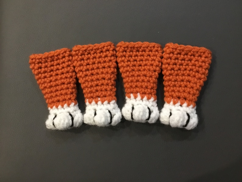 Crochet Cat Paw Chair Socks image 4