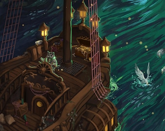 Custom Scene Art Illustration: DnD, Fantasy OC - Background + Multiple characters (Digital Delivery Only)