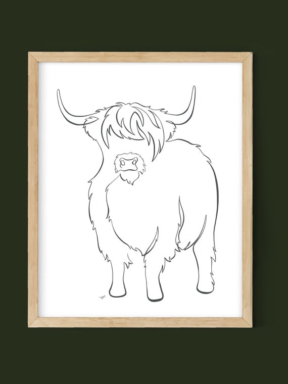 Easy How to Draw a Cow Tutorial and Cow Coloring Page | Easy animal drawings,  Hand art kids, Cow coloring pages