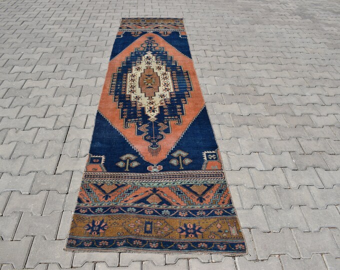 2'6x10'5 Ft,special DESIGN Runner,dark Blue Runner,turkey Runner