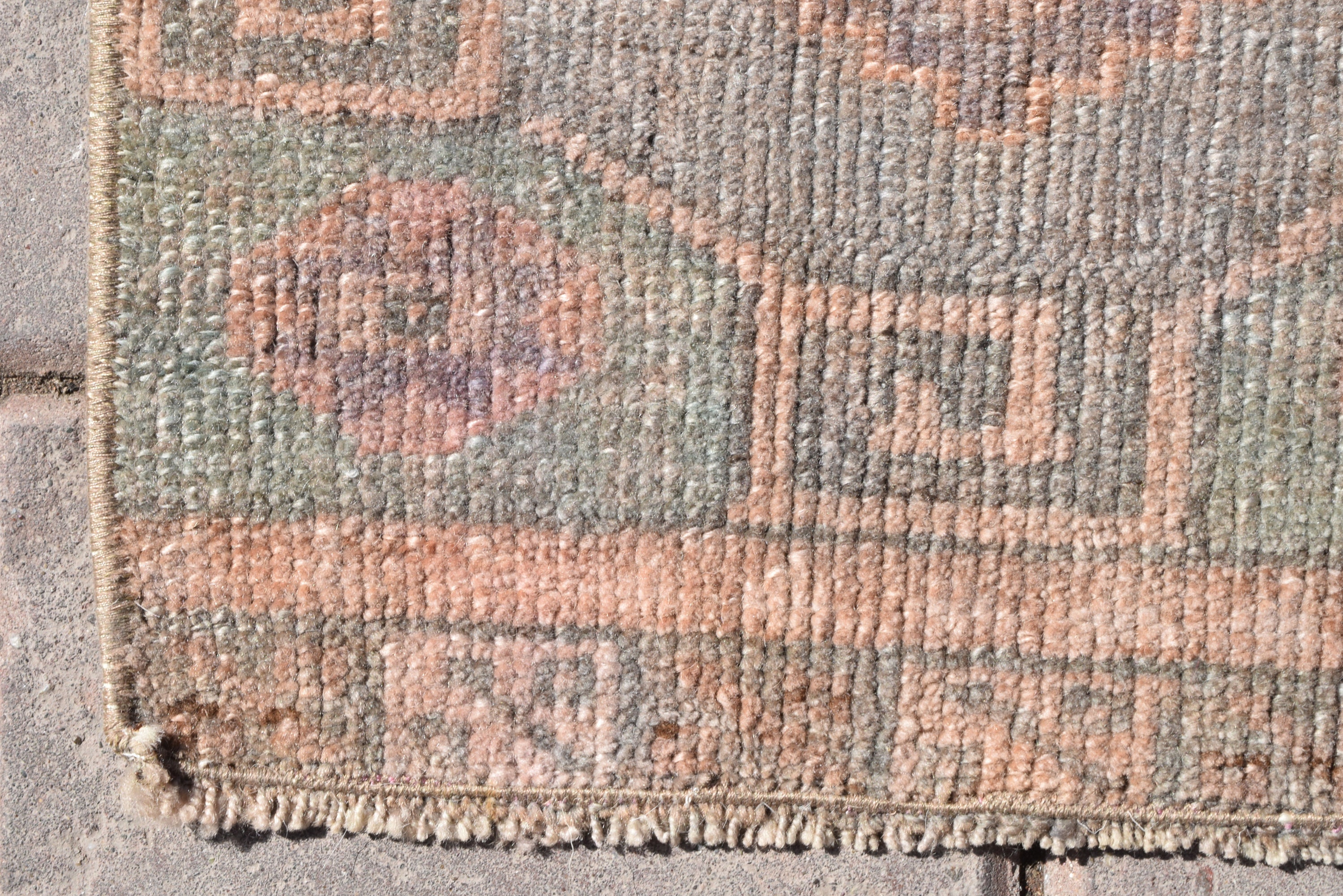 VINTAGE DOOR MAT Small Size Area Rug Oushak Rug Turkish Etsy