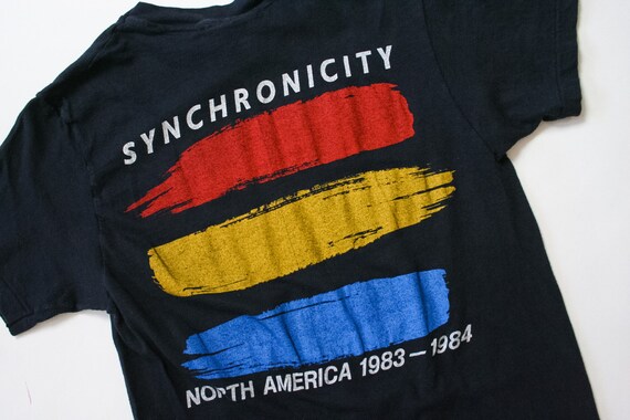 80’s vintage THE POLICE tee 1983 Tシャツ L * vintage 80s 1983 The Police Synchronicity tour t shirt