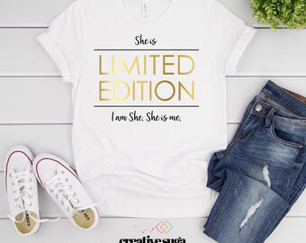 Ze is Limited Edition. Ik ben zij. Zij is mij. SVG-bundel