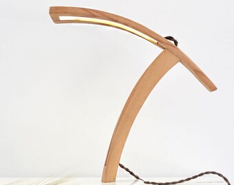 Wooden Lamp ,Architect Lamp, contemporary Lamp, Bedside Lamp, Wood Office Lamp, Work Lamp, Gift, Handmade, Desk Lamp, Table Lamp