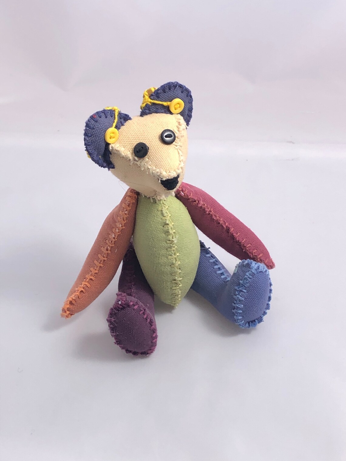 Double Hearing Aid Deaf/ HoH Disabled Teddy Bear. Rainbow. Etsy