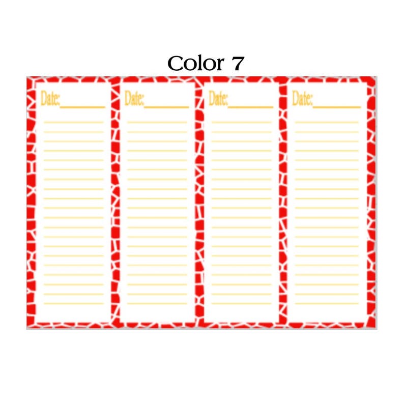 Notepad-blank Daily Tracker, Bills, Grocery, To-do List, 110lb ...