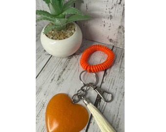 Keychain- Resin Heart(2x2) w/Mica Powder, Charm, Luggage, Purse, Bag Tag, Gift, Zipper Charm, Thank You, Birthday, Diaper Bag Tag & Charm