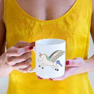 Unicorn Mug - rainbow unicorn mug - tea coffee cocoa all taste great with some rainbow unicorn guidance