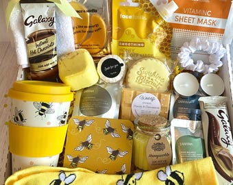 BOX OF SUNSHINE Ladies Pamper Hamper Gift for Her | Mum | Pregnancy | Bestie | Birthday | Friend | Care package | Easter | Mother's Day
