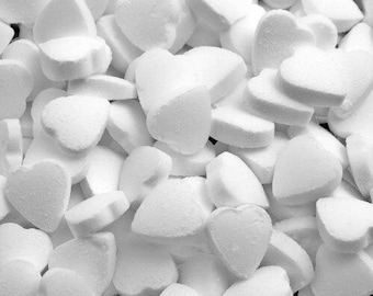 Mini Heart Mints Wedding Favours White Sweets