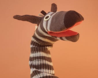 Sock Puppet- Oreo the Zebra