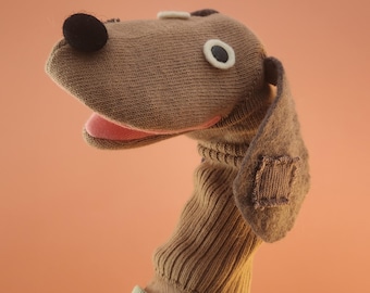 Sock Puppet- Patch the Scrappy Little Dog Puppet