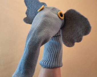 Sock Puppet- Peanut the Elephant Puppet