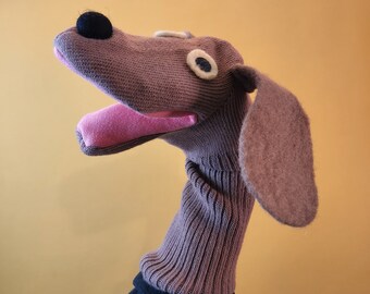 Sock Puppet- Cocoa the Dog Puppet