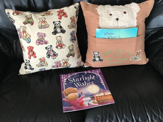 teddy bear cuddle cushion