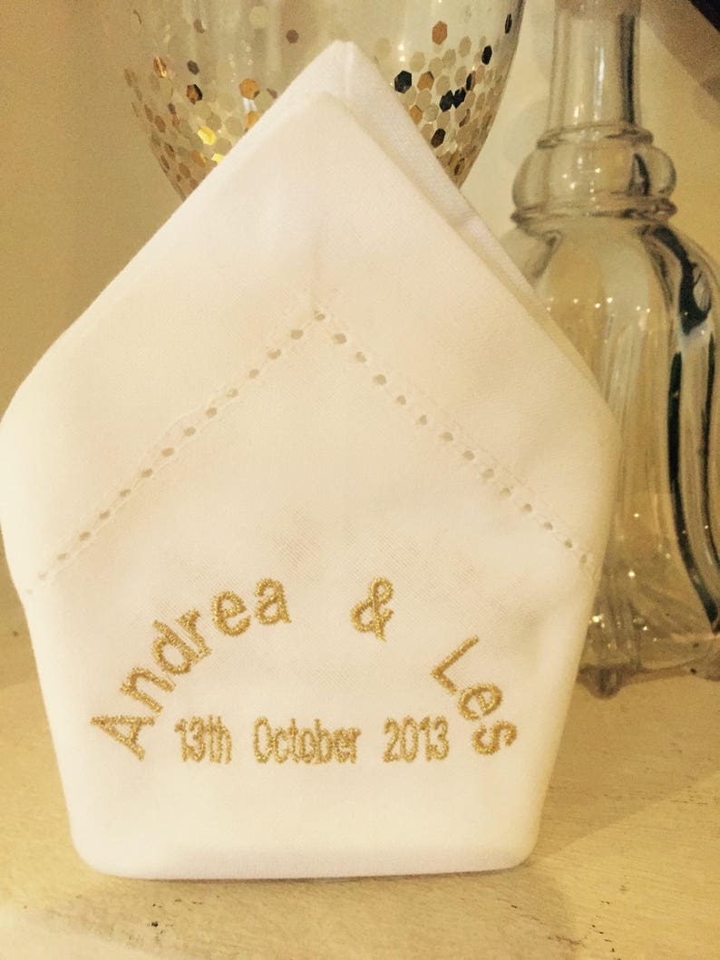 Personalised Wedding Napkins for Your Special Day. Cotton Etsy UK
