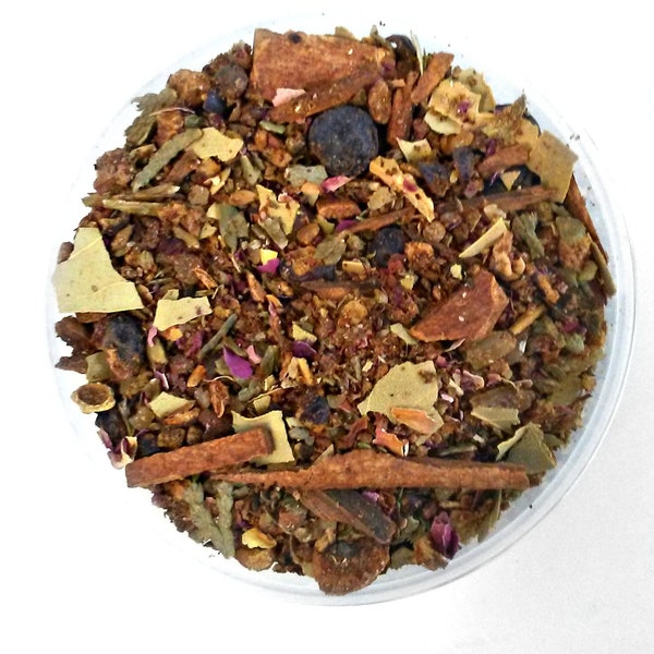 Yule Organic Loose Herb Incense Holiday Blend - Winter Solstice Smells Like Christmas - Forest Woodland Herbal Aromatherapy Loose Smudge