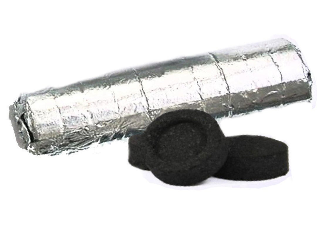 Charcoal Tablets for Burning Loose Herb Incense and Resins Roll of 10
