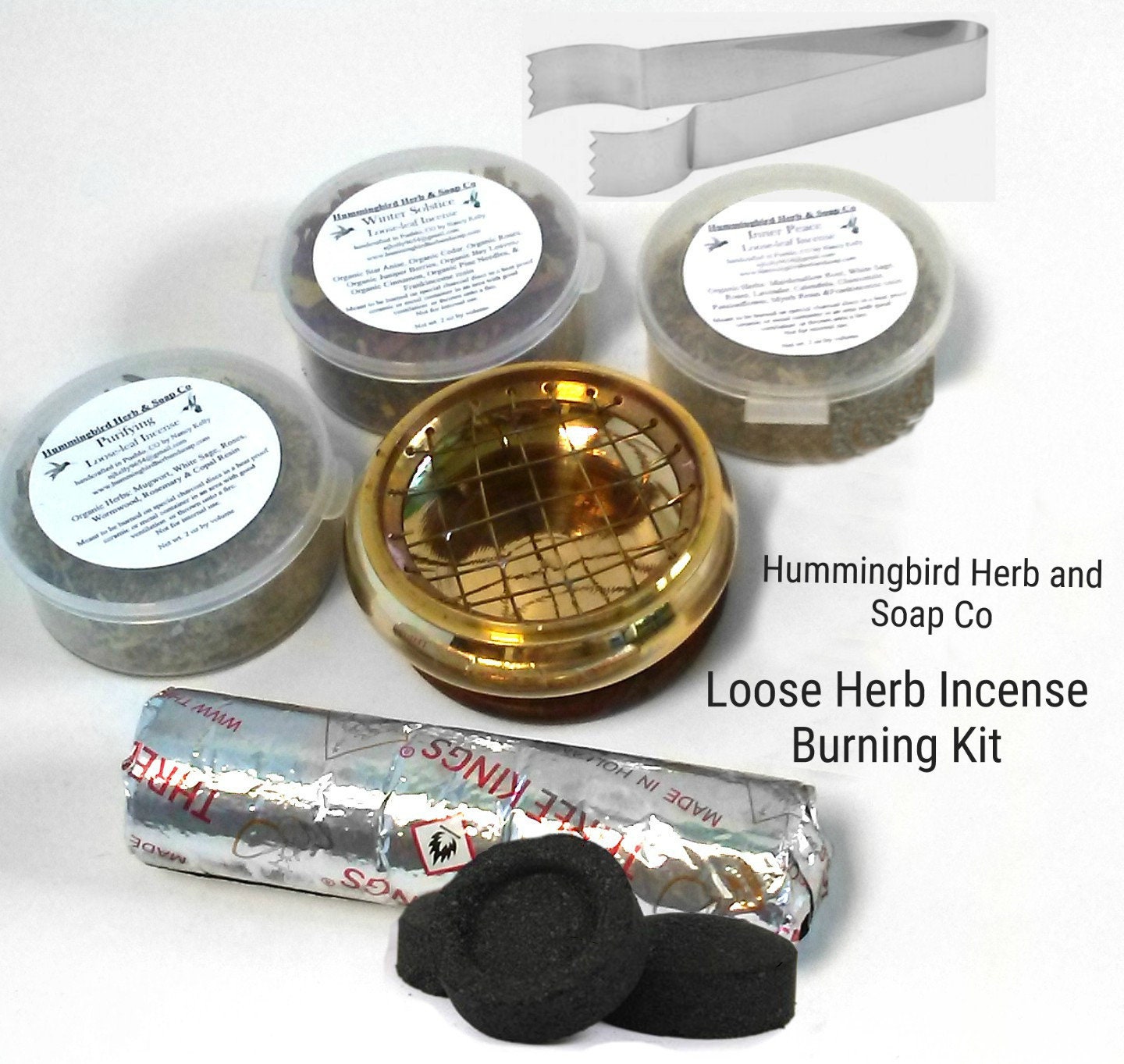 Loose Herb Incense Burning Kit ritual Ceremonial Cleansing Etsy