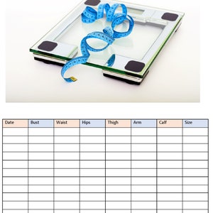 Printable Weight Watchers Weight Loss Charts and Goal Trackers Journal image 4