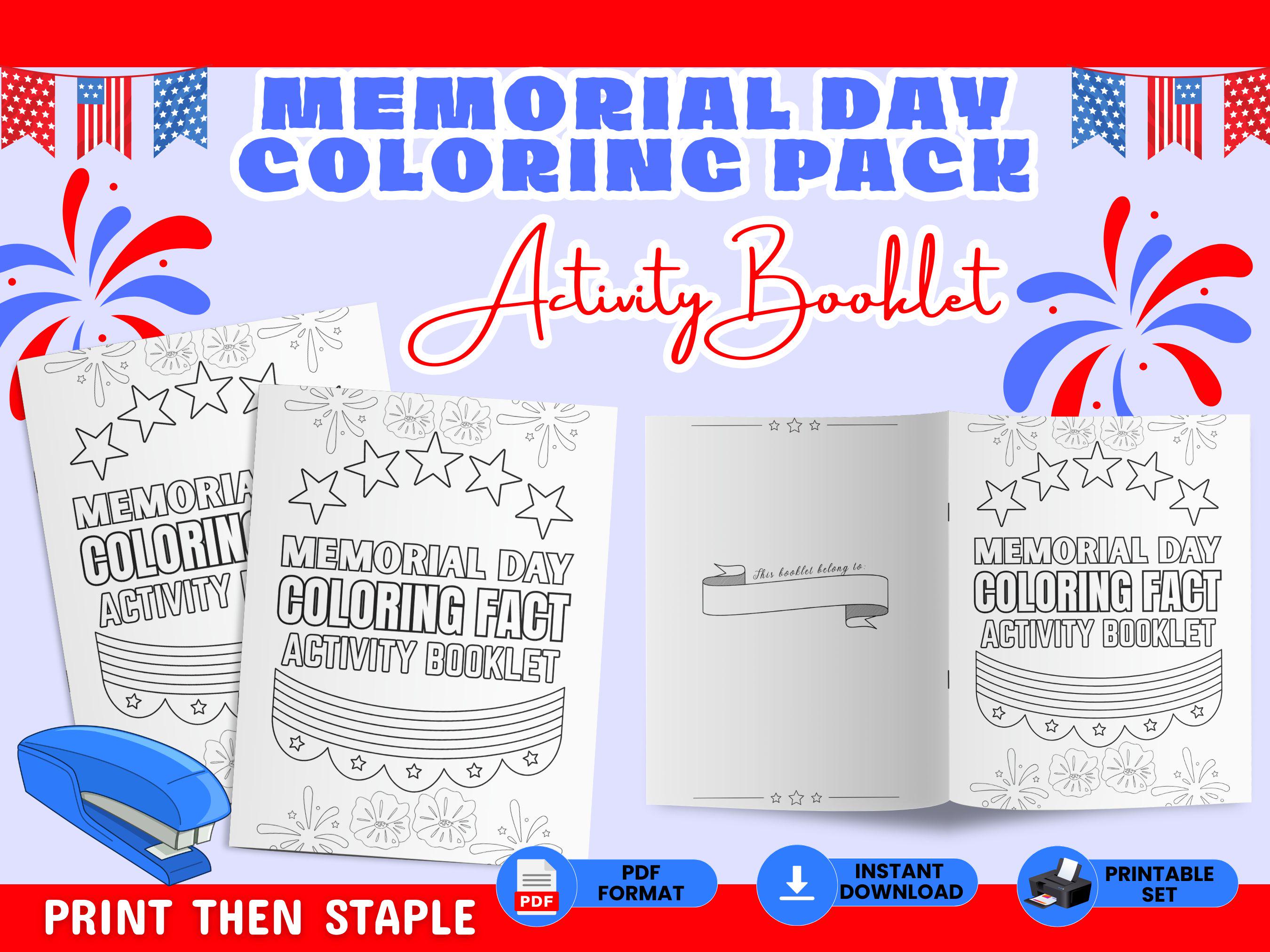 41 Easy Patriotic Crafts for Kids Even Parents Will Love 32 Memorial Day Coloring Pages Printable, Patriotic Activity Booklet…