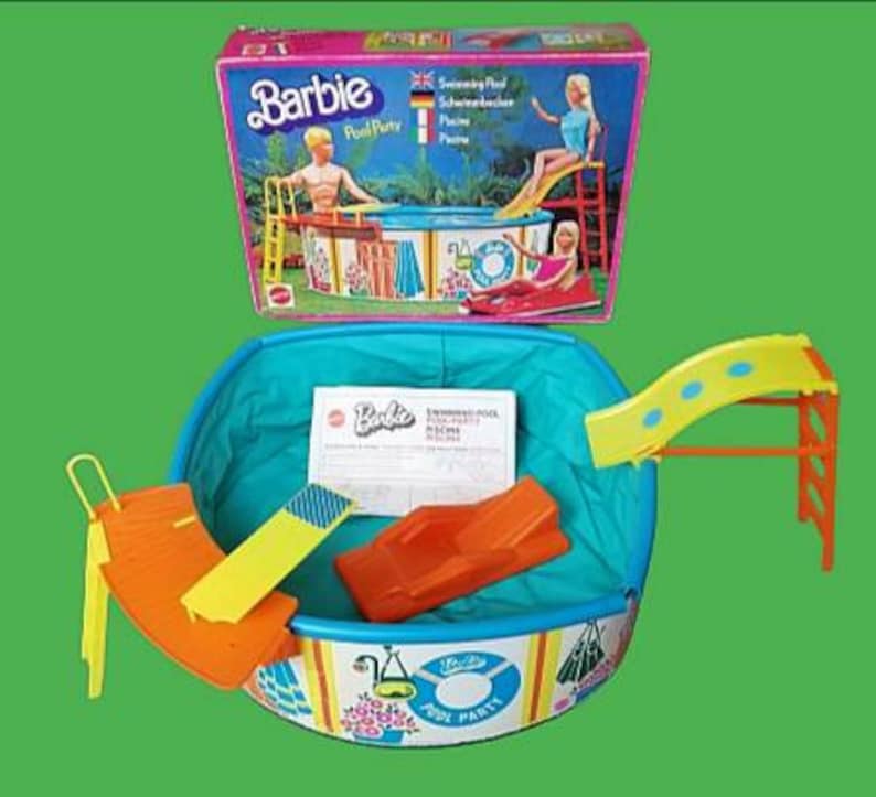 Barbie Pool Party Swimming Pool Mattel 1973 | Etsy