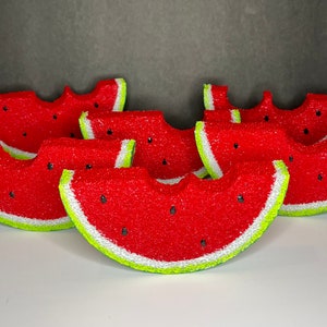 Fake Watermelon Slice | Small Fake Watermelon Slice Summer Decor |Hand Painted Watermelon Slice Tier Tray Decor