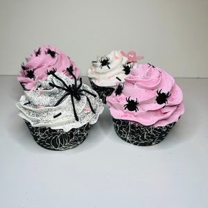 Halloween Glam Cupcake | Faux Cupcake Decoration | Tiered Tray Fake Bake