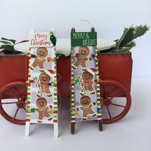 Gingerbread Tiered Tray Decor | Gingerbread Man Ladder | Christmas Decorations