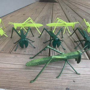 Railroad Spike Grasshopper Sculpture