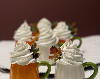 Miniature Fall Fake Bake Pumpkin Mug