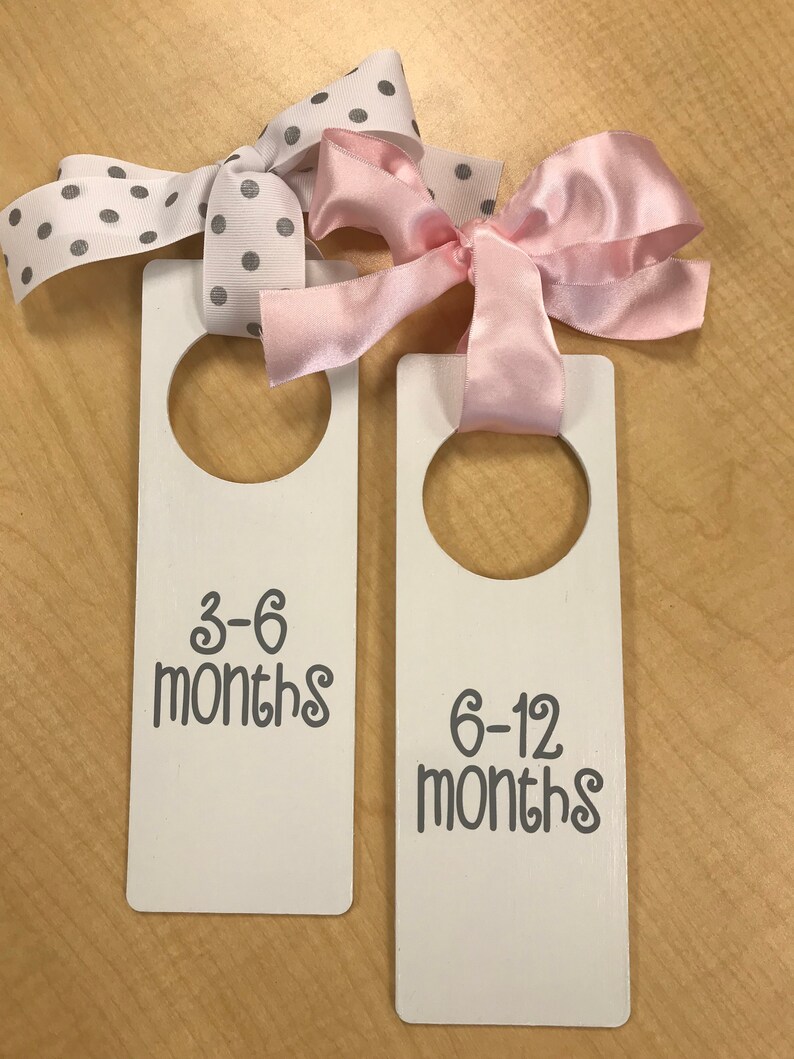 White Wooden Nursery Clothes Dividers Baby Girl Nursery Etsy