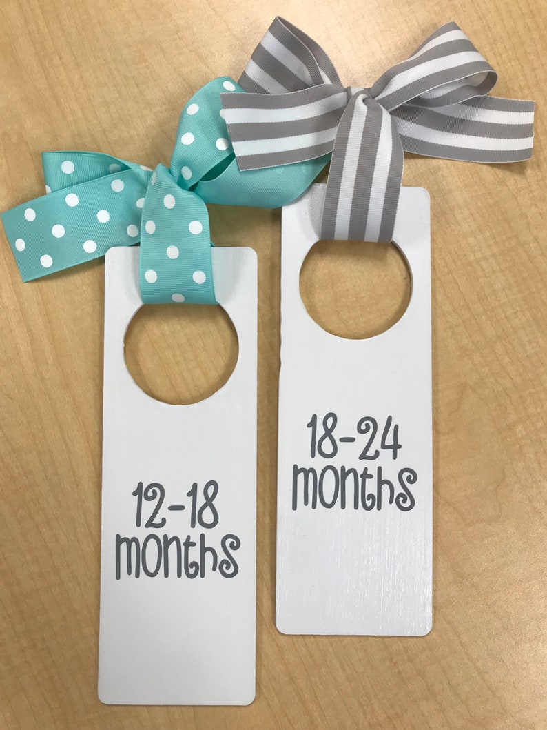 White Wooden Nursery Clothes Dividers Baby Girl Nursery Etsy