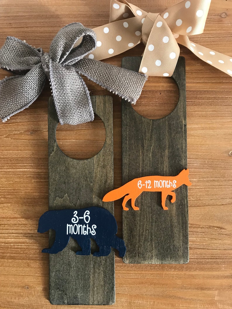 Woodland Nursery Clothes Dividers Wooden Clothes Dividers Etsy