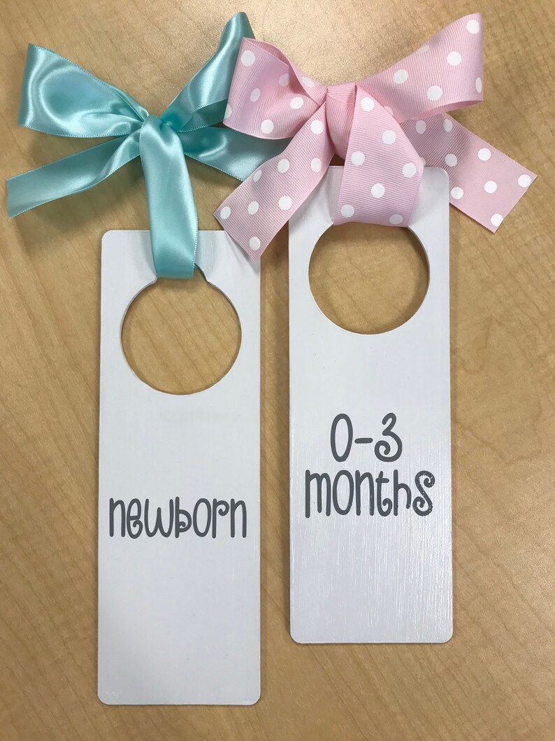 White Wooden Nursery Clothes Dividers Baby Girl Nursery Etsy