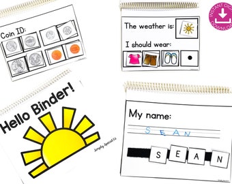 Morning Work Binder for Special Education | Morning Binder | Adapted Binder | Busy Book