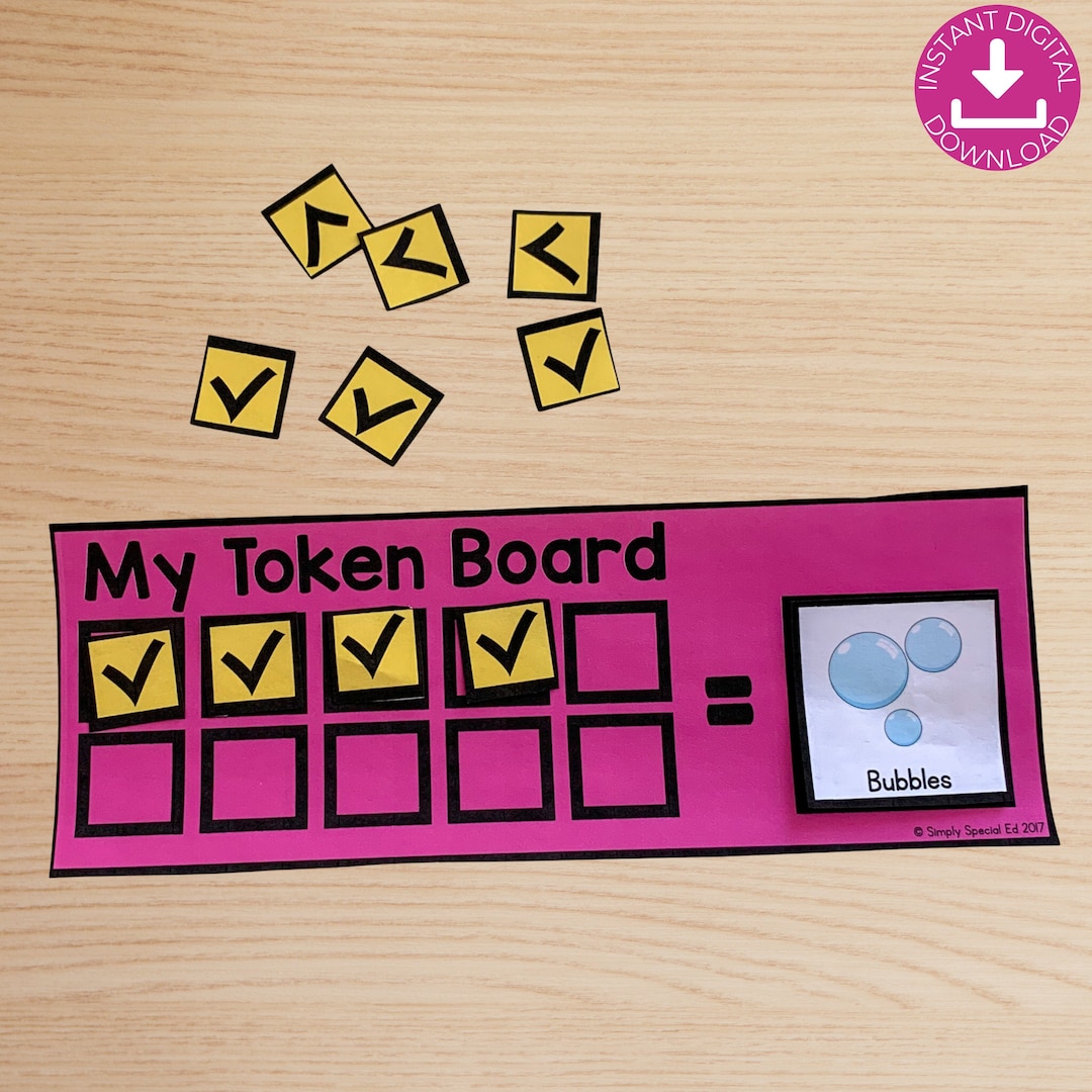I Am Working For Token Board Token Board System Special Education Print Google Slides™ Reward Chart