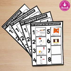 Special Ed Routines | Visual Schedule | Editable Routines | Google Slides™ | Special Education | Autism Classroom | Printable + Digital