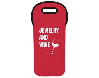 Jewelry and Wine, Wine Tote Bag